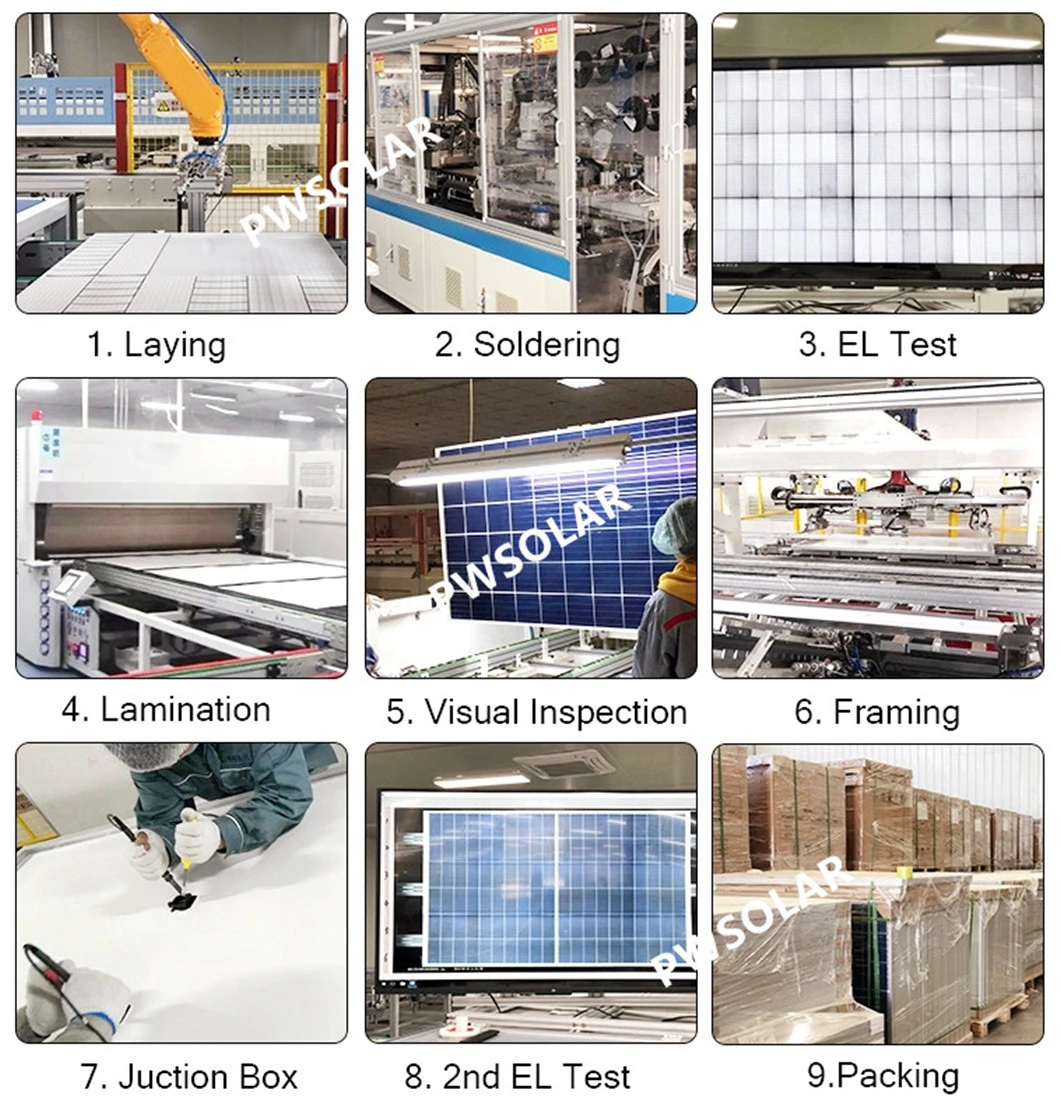 Chinese PV Manufacturer 375W Double Glass Mono Solar Panel, BIPV